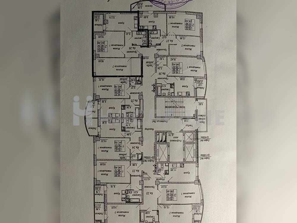 2-комнатная квартира, 62 м2 5/24 этаж, Центр, пер. Университетский - фото 6