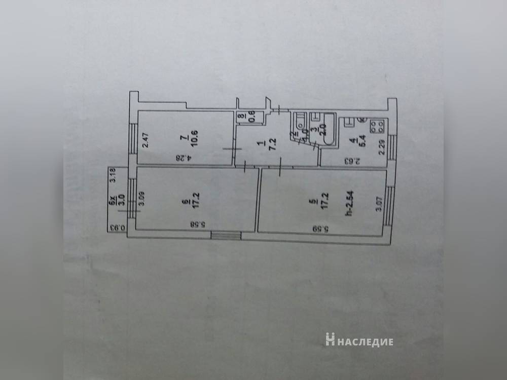3-комнатная квартира, 62 м2 4/5 этаж, Чкаловский, ул. Штахановского - фото 6