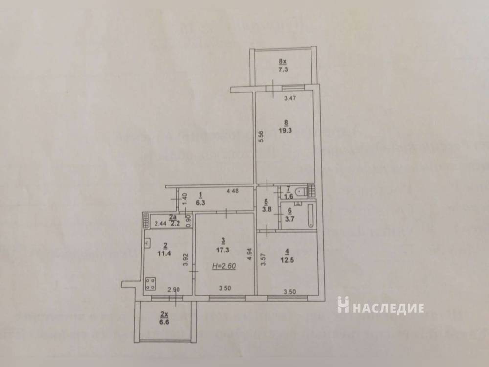 3-комнатная квартира, 78.3 м2 9/10 этаж, ЗЖМ, ул. Таганрогская - фото 12