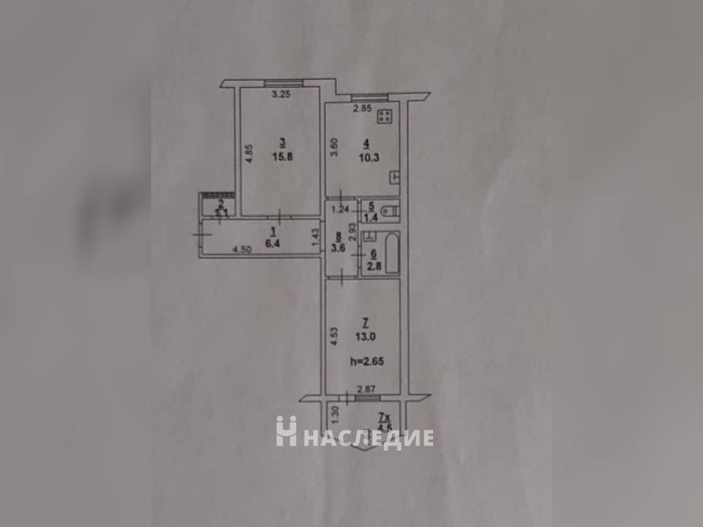 2-комнатная квартира, 57.8 м2 1/9 этаж, ЗЖМ, ул. Малиновского - фото 6